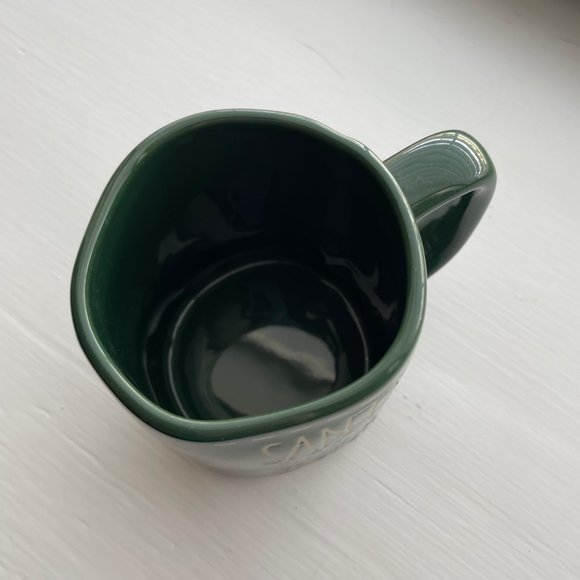 New Rae Dunn by Magenta Dark Green Santa Define Good Coffee Mug - Picture 9 of 11